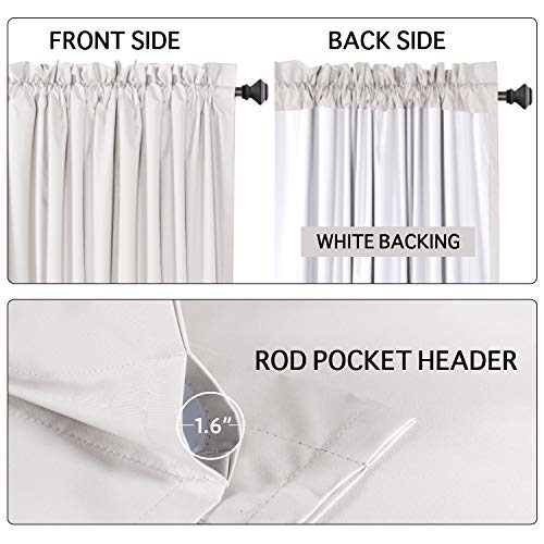 image for Flamingo P 100% Light Blocking Curtains/Drapes/Draperies Full Blackout