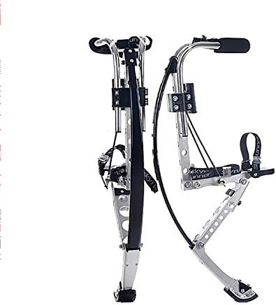 CHHBOXCHH Shoes Stilts For Kids Child Youth， Weight Load Range 40-60kg，Sky Runner Jumping Stilts Pogo Stilts,Black-90-110kg