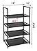 FIDUCIAL HOME 3 Tiers Shoe Rack Organizer 12-15 Pairs Stackable Shoe Storage Shelf Durable for Closet Entryway, Black