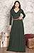 KOH KOH Sleeve V-Neck Formal Fall Cocktail Evening Gown