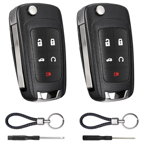 Key Fob Case Replacement 5 Button for Chevy Cruze Camaro Impala Equinox
