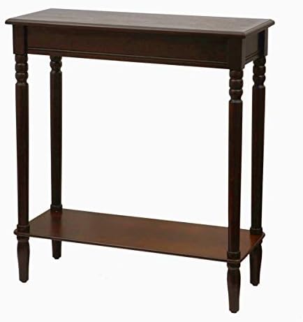 Slim Console Table Narrow Entryway Hall Long Wood Shelf Tall Modern Thin Storage Decor Top Bar & Ebook by AllTim3Shopping.