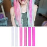 Best Kendall Pink Ombre Hair Color Set | DIY Pink Hair Dye | BARBIE Style Temporary Vibrant Hair Color | With Shades of 2x White, 2x Baby Pink & 2x Hot Pink A Pack of 6 Vibrant Hair Color | Color your Hair White Pink Ombre in seconds with temporary H