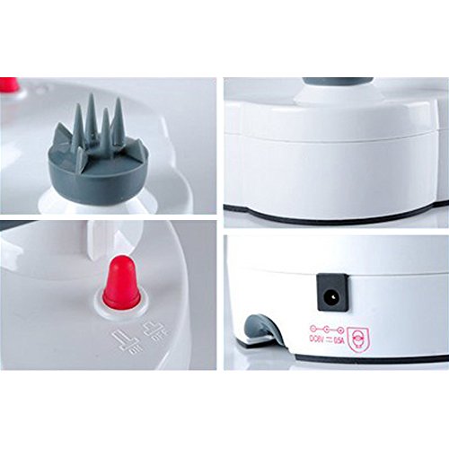 LOHOME Electric Potato Peeler [2 Extra Blades] - Automatic Rotating Fruits & Vegetables Cutter Apple Paring Machine - Kitchen Peeling Tool - Thumbnail 2