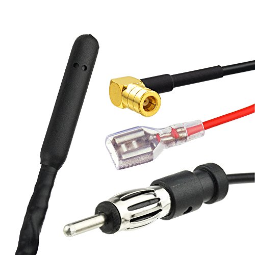 Eightwood DAB Car Aerial DAB Antenna Splitter Amplifier SMB to DIN