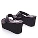 Soda Womens Sandals Wedge EVA Platform Heels Flip Flops Black White OXLEY-S