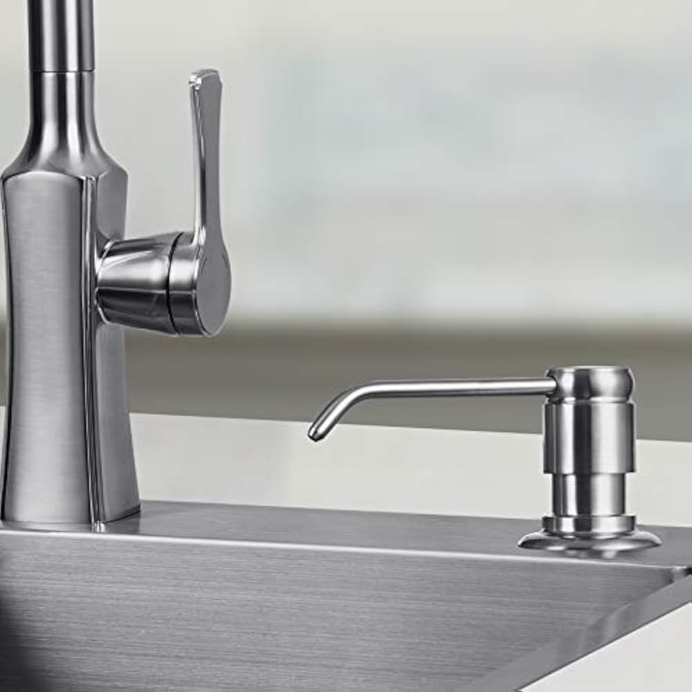 Built In Soap Dispensers For Kitchen Sink (Brushed Nickel) Extension