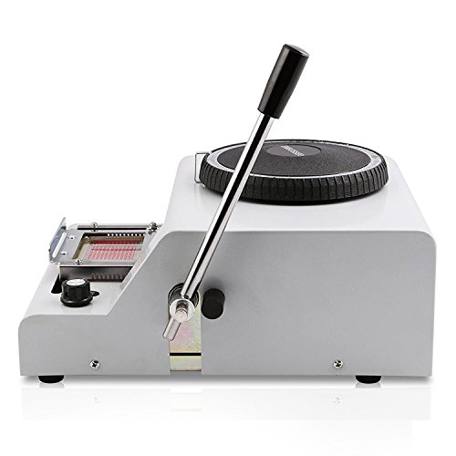 SHZOND Embossing Machine 72 Characters Card Embosser Printer Gift Card Credit ID PVC Card Embosser Stamping Machine Manual Embosser Machine