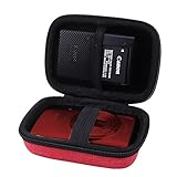 Aenllosi Hard Carrying Case for Canon PowerShot ELPH 180/190 Digital Camera (Storage case, red)