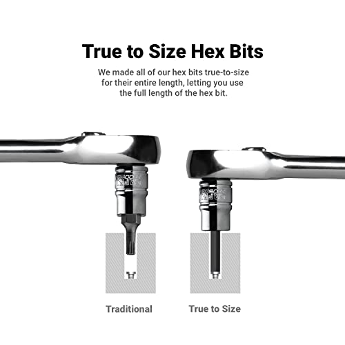 Capri Tools Hex Bit Socket Set, Metric, Advanced Series, 13Piece