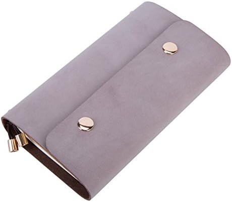 Leather Journal Writing Notebook,Portable Refillable Handmade Genuine Leather Bound Daily Notepad for Women Blank Lined and Grid Paper