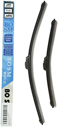 Premium Quality Summer Winter Bracketless Windshield Wiper Blades 2PCS (24"+18",Immediately refund without return if not satisfied )