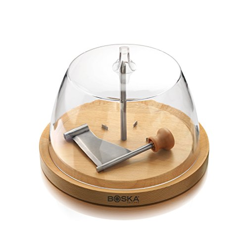 Boska Holland Cheese Curler with Dome Lid, European Beech Wood, Also for Chocolate, Explore Collection