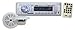 Marine Receiver & Speaker Kit - In-Dash LCD Digital Display Stereo w/ Clock Function AM FM Tuning Radio 6.5" Speaker System USB/SD/MMC Readers Panel Button & Remote Control - Pyle White PLMRKT33WT