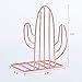 Nugorise Metal Bookends, Home Office Book Holder Stand, Decorative Art Book Ends for Shelves and Desktops, 1 Pair, Cute Cactus