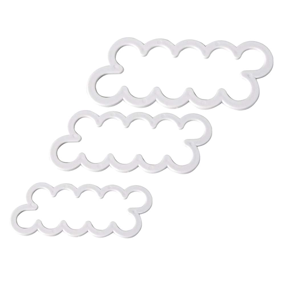 3Pcs 3D Rose Petal Cutter Cake Decorating Flower Fondant Mould