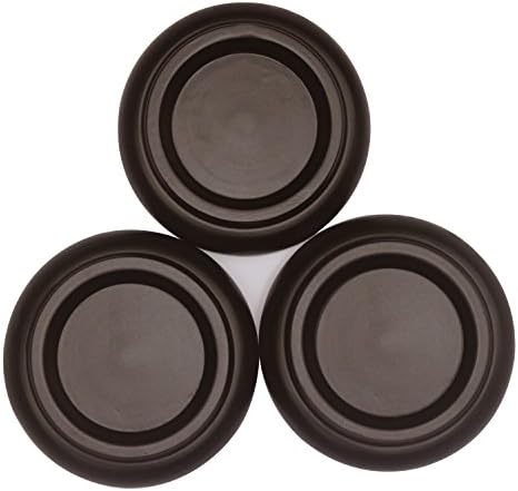 OPOCC Hardwood Material , Grand Piano Caster Pads,Piano Caster Cups, Piano Leg Pad Size 5.0x4.0x3.0 inch (set of 3) (Raw Wood-Brown PA-20)