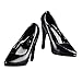 MagiDeal Black 1/6 Scale High Heeled Shoes For 12