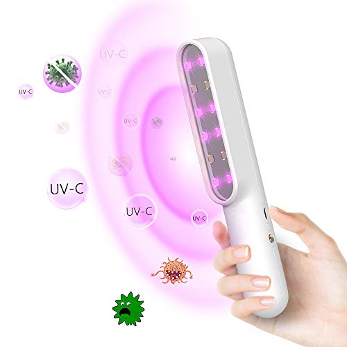 UV Light Sanitizer, UVC Light Sterilizer, Portable UV Wand for travel