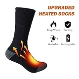 Heated Socks for Men Women - Electric Heating 3 Heating Settings Thermal Sock , Battery Powered Socks Rechargeable for Winter Sports by Joel C. Rosenberg