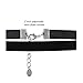 BodyJ4You 2PC Choker Necklace Set Women Girls Adjustable Black Velvet Retro Style Fashion Jewelry