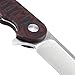 Kizer Cutlery Folding Pocket Knife Flipper Liner Lock Red G10 Handles Tactical Knife, Kizer Dukes Matt Cucchiara V3466A2