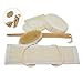 Dry Skin Bath Set - Dry Brush, Sponge, Exfoliating Loofah Back Scrubber and Glove - This Exfoliating Bath Set Improves Skin Health and Cellulite, Removes Dead Skin and Stimulates Blood Circulation