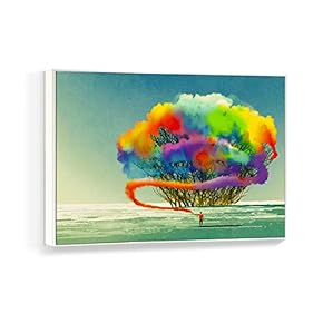 Framed Canvas Wall Art for Living Room, Bedroom Fantasy Idea Paintings Canvas Prints for Home Decoration Ready to Hanging - 16x24 inches