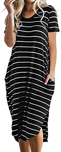 CNFIO Women T Shirt Dresses Summer 