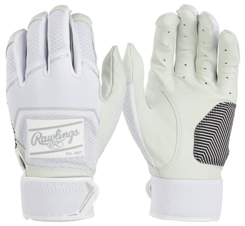 Rawlings Guantes De Bateo De Béisbol Workhorse | Adulto Xl | Blanco