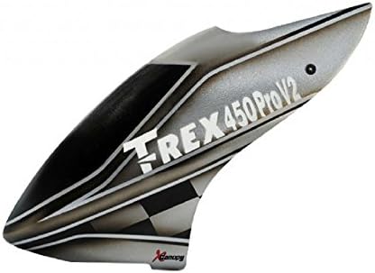 XCanopy Airbrush Fiberglass Gray Sky Canopy - TREX 450 PRO V2