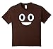 Kids Poop Emoji Face T-Shirt Funny Halloween Emoji Costume Shirt 10 Brown