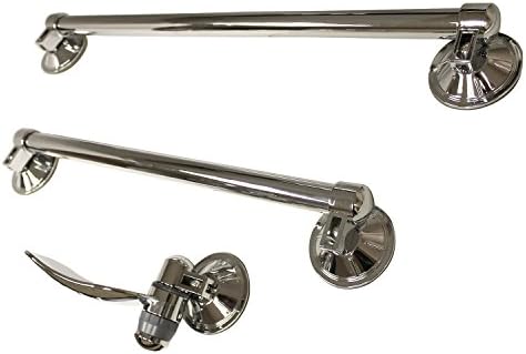ITLK V20634/D36000 3 PC Bath Accessory Towel Bar Set w/Soap Dish Polished Chrome
