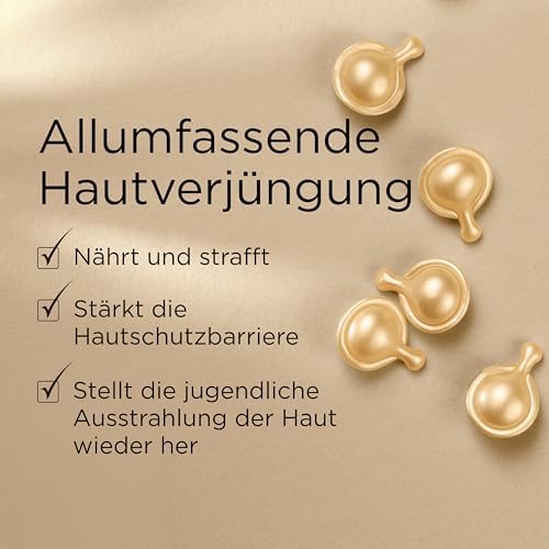 - Advanced Ceramides Serum Kapseln, mit Tsubaki-Öl, dreifacher Anti-Aging-Effekt, verjüngt, repariert, spendet Feuchtigkeit und glättet Falten, Einzeldosis - 90 Kapseln