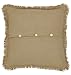 VHC Brands Burlap Euro Sham Cover, Tan, 26x26