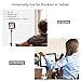 IPad Tripod Stand, Raking Foldable Floor Height Adjustable Tablet Tripod Stand for iPad Mini, iPad Air, iPad 1,2,3,4 and Most 7-12 Inch Tablets, Carrying Case and Flashlight as Gifts