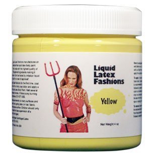 Ammonia Free Liquid Latex Body Paint - 4oz Yellow