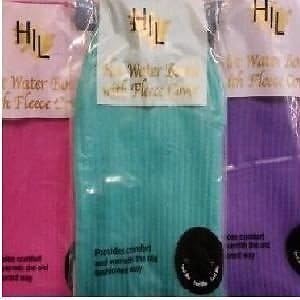 Hot Water Bottle with Fleece Cover 2.0L (PINK, 2.0 L)