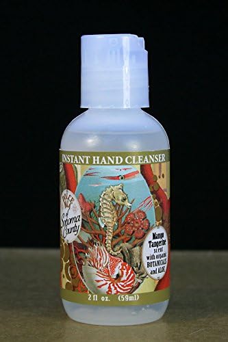 Dolce Mia Reef Mango Tangerine Hand Sanitizer With Aloe Vera and Organic Botanicals 2 oz. Travel Size