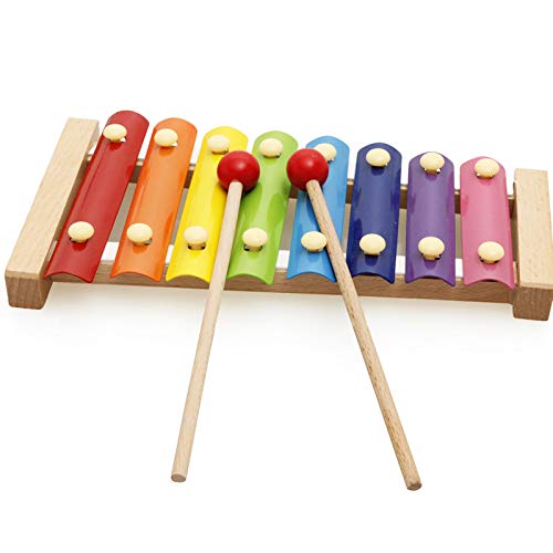 2 Xylophone+Childrens+Initiation+Wooden+Mallets