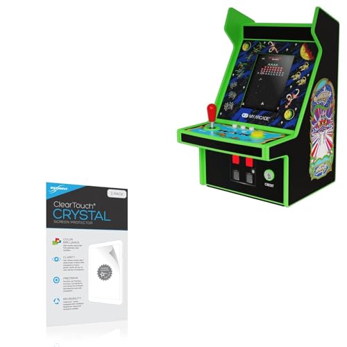 BoxWave Screen Protector Compatible with My Arcade Galaga Micro Player Pro - ClearTouch Crystal (2-Pack), HD Film Skin - Shields from Scratches
