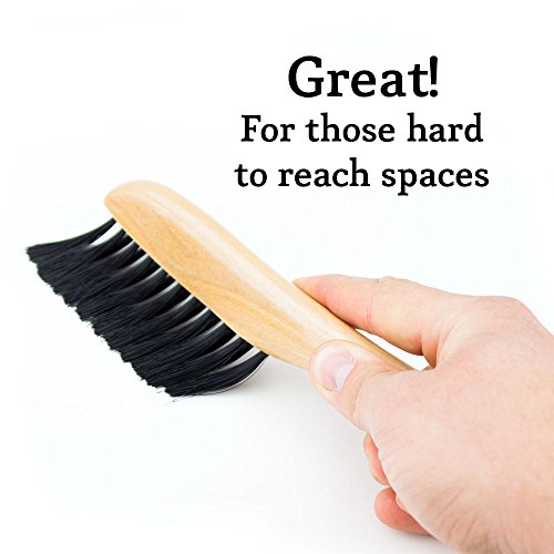 Felson Billiard Supplies 8" Nylon Bristle Under Rail Wooden Pool Table Brush - Thumbnail 4