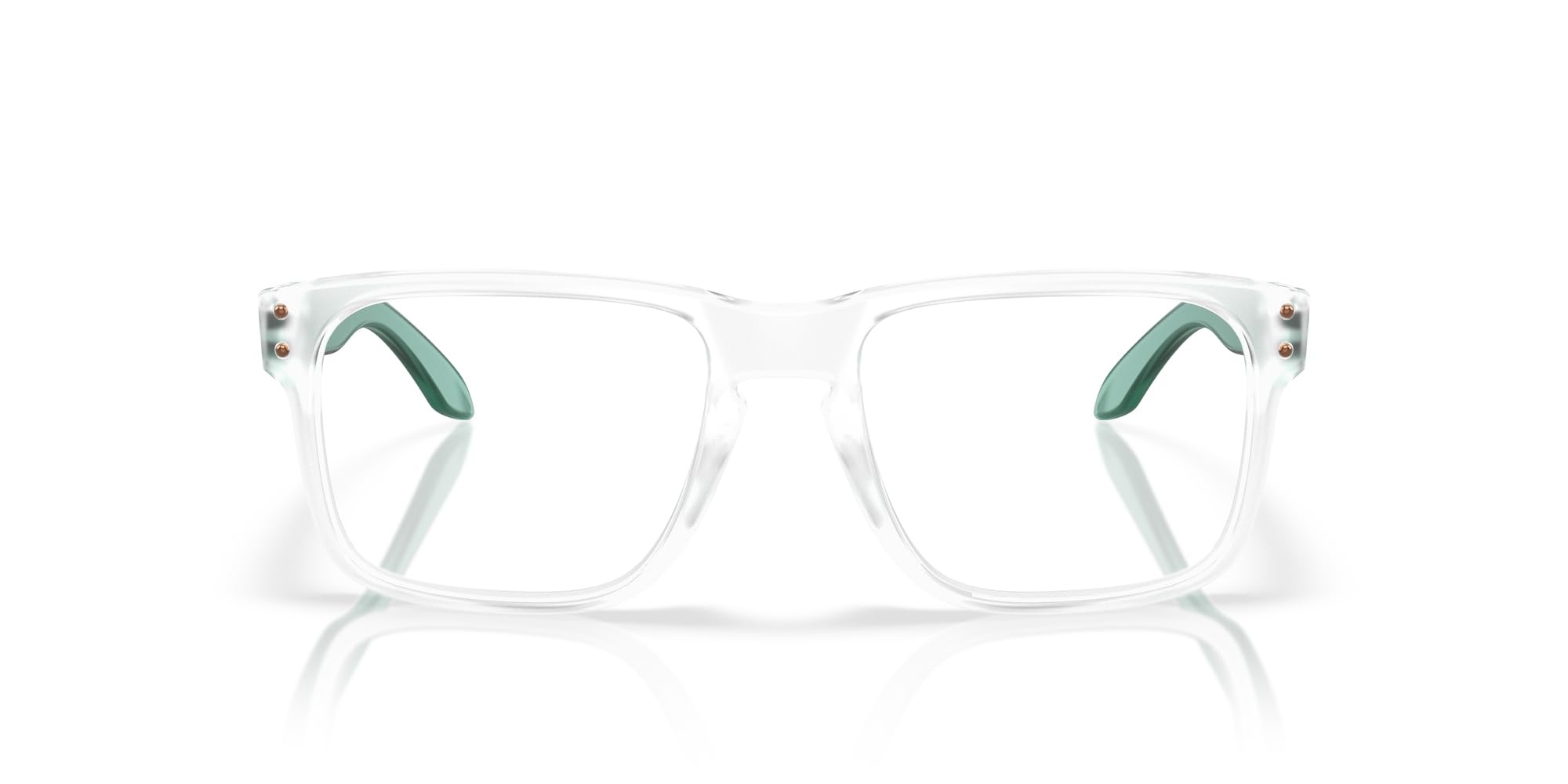 Oakley OX8156 Holbrook RX Prescription Eyewear Frames, Matte Clear/Demo Lens, 56 mm Image