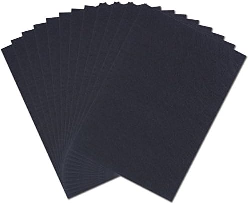 MAGICMAI 12 Pieces Black Adhesive Back Felt Sheets Fabric Sticky Back Sheets, 8.3 by 11.8" (A4 Size), Self-Adhesive, Durable and Water Resistant, Multi-purpose for Art and Craft Making