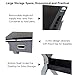 Tangkula Drafting Table Art & Craft Drawing Desk Art Hobby Folding Adjustable w/Stool and Drawers Craft Station (Black with 2 Drawers)