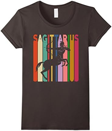 Womens Vintage Style Sagittarius T shirt Medium Asphalt