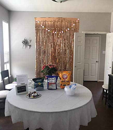 3 UTOPP+Curtains+Backdrop+Metallic+Decorations