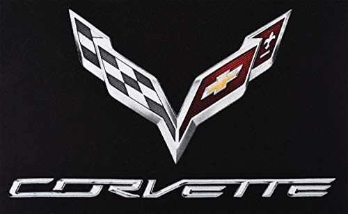 Men's Chevy Corvette C7 Pullover Hoodie Red Hood Lining & Body Stitching (2X, Black - Red) - Thumbnail 3