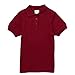 unik Girl's Uniform Triple Button Collar Shirt Short Sleeve White Navy Sky Blue Red Burgundy Hunter Green Yellow Purple