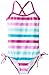 Kanu Surf Little Girls' Sassy One Piece Swimsuit, Purple/Blue, 5